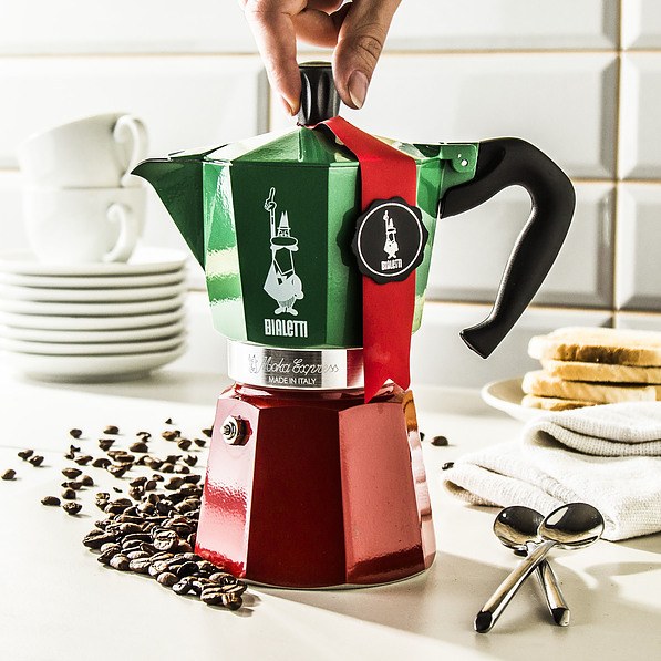 BIALETTI ALUMINIUM ESPRESSOKOCHER für 6 Tassen Espresso Maker