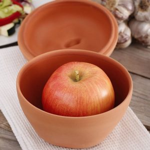 Gliniane naczynie do pieczenia jabłek Romertopf