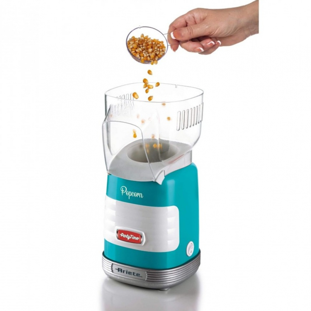 Ariete Party Time Popcorn Maker 1100 W Turkusowe Urządzenie DO