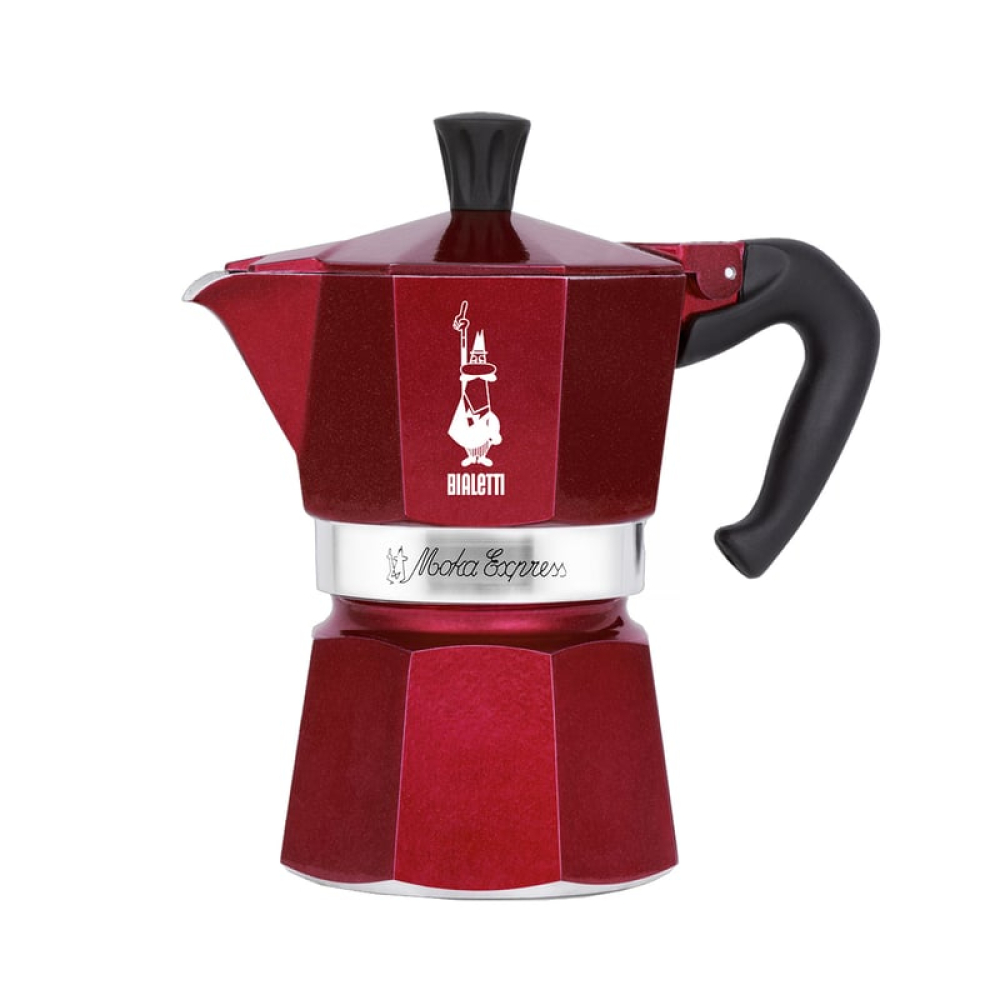 BIALETTI Alpina na 3 filiżanki espresso (3 tz) ciemnozielona - kawiarka  aluminiowa ciśnieniowa