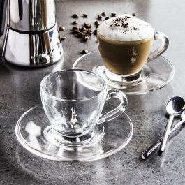 Tazze Cappuccino Set of 2 - Vetro Bialetti