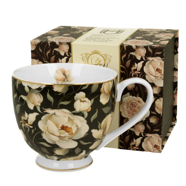 Kubek na stopce porcelanowy DUO THE SECRET GARDEN ENGLISH ROSES 530 ml