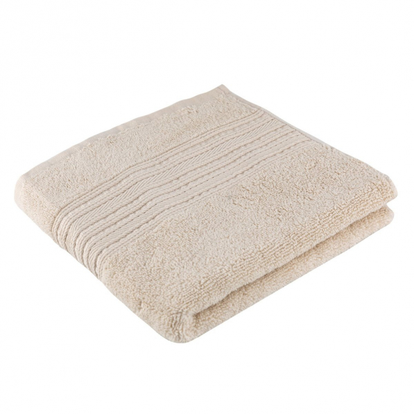 Ręcznik łazienkowy bawełniany MISS LUCY MARCO BEŻOWY 70 x 140 cm