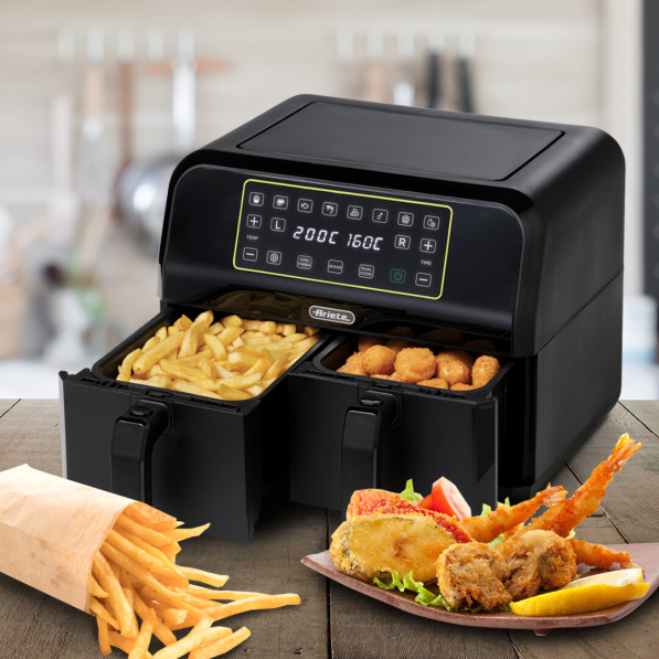 ARIETE Air Fryer Dual 4623/00 1700 W - frytkownica beztłuszczowa dwukomorowa 