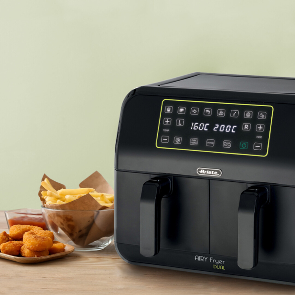 ARIETE Air Fryer Dual 4623/00 1700 W - frytkownica beztłuszczowa dwukomorowa 