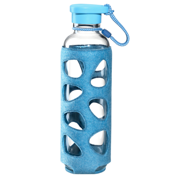 Bidon szklany LEONARDO IN GIRO ICEBLUE 0,5 l