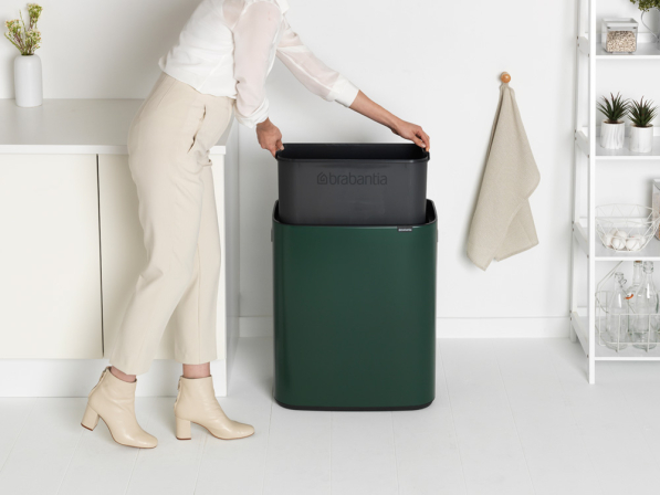 BRABANTIA Touch Bin Bo 60 l - kosz na śmieci ze stali nierdzewnej