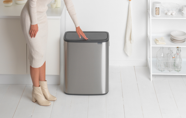 BRABANTIA Touch Bin Bo 60 l - kosz na śmieci ze stali nierdzewnej