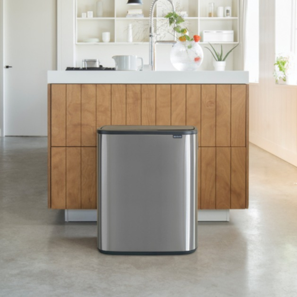 BRABANTIA Touch Bin Bo 60 l - kosz na śmieci ze stali nierdzewnej