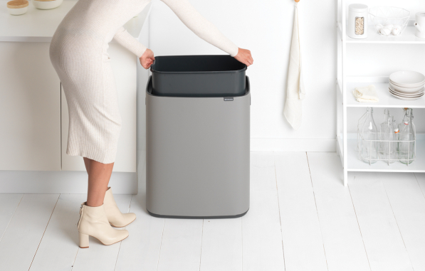 BRABANTIA Touch Bin Bo 60 l - kosz na śmieci ze stali nierdzewnej