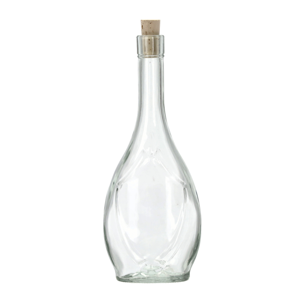Butelki na nalewkę i sok łezka szklane z korkami 0,5 l 5 szt.