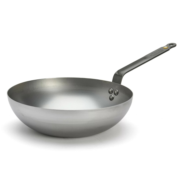 DE BUYER Mineral B 28 cm - patelnia / wok ze stali węglowej