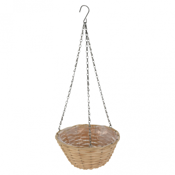 Doniczka / Osłonka na kwiaty wisząca wiklinowa z wieszakiem FLOWER BASKET OWN 24 cm