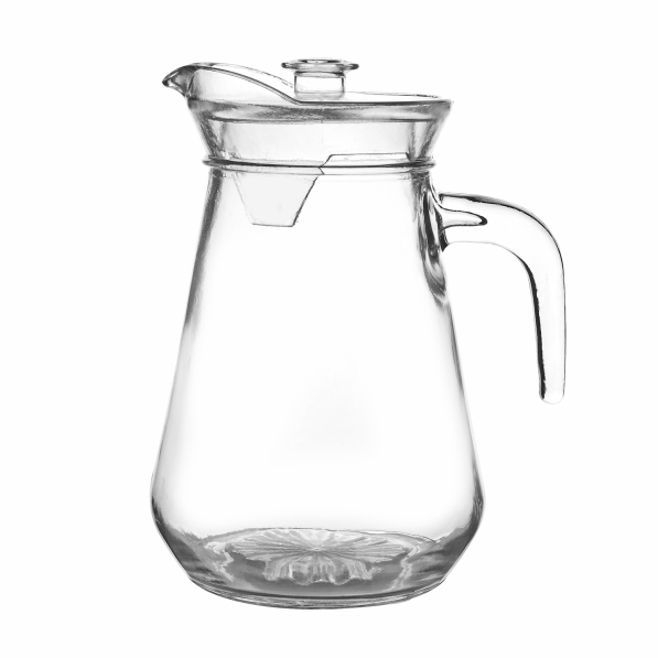 Dzbanek do wody i napojów szklany z pokrywką TADAR 1,3 l
