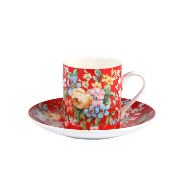 Filiżanka do espresso porcelanowa ze spodkiem 90 ml