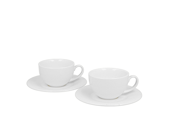 Filiżanki do espresso porcelanowe ze spodkami DUO RAPHAEL 100 ml 2 szt.