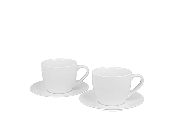 Filiżanki do espresso porcelanowe ze spodkami DUO TWILIGHT 115 ml 2 szt.