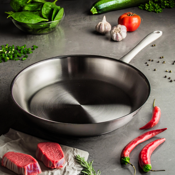 FISSLER Catania 28 cm - patelnia ze stali nierdzewnej