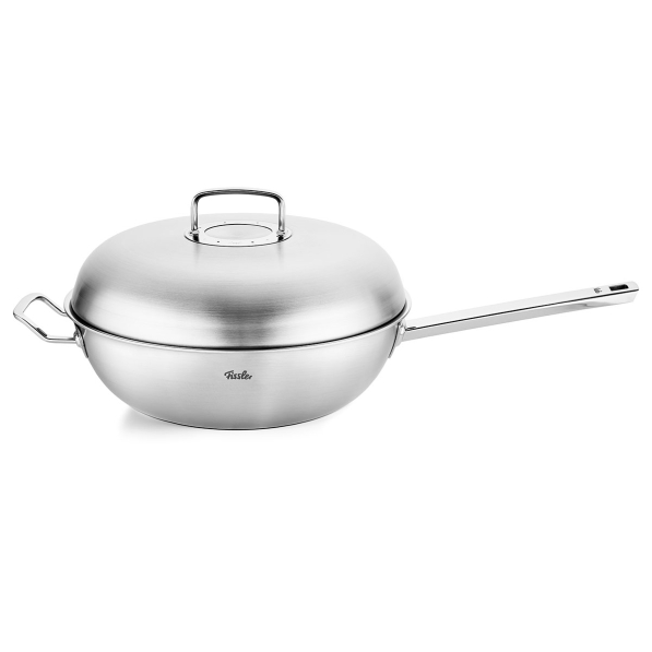 FISSLER Original Profi Collection 32 cm - patelnia / wok ze stali nierdzewnej z pokrywką