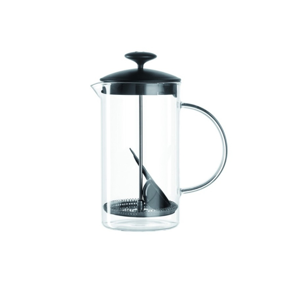 French press / Zaparzacz do kawy tłokowy szklany z miarką LEONARDO CAFFE PER ME 1 l