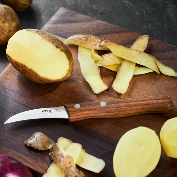 GEFU Hummeken 6 cm - nóż do obierania warzyw i owoców ze stali nierdzewnej