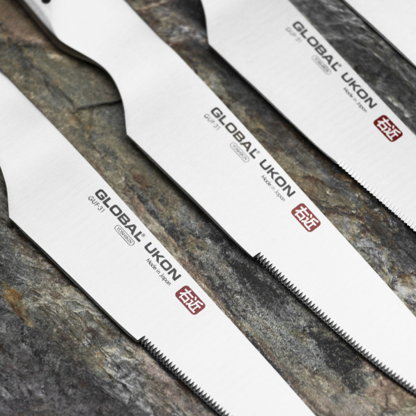 GLOBAL Ukon 13 cm 4 szt. - japońskie noże do steków ze stali nierdzewnej