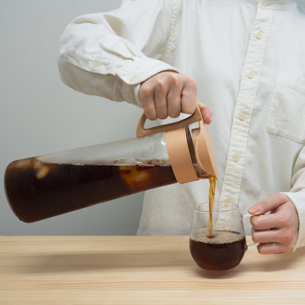 HARIO Mizudashi Coffee Pot 1 l kremowy - zaparzacz do kawy na zimno