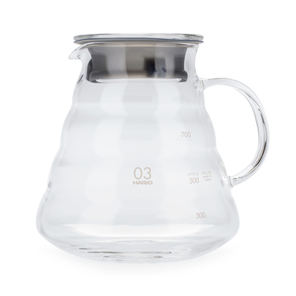 HARIO Range Server V60-03 0,8 l - dzbanek do kawy i herbaty szklany