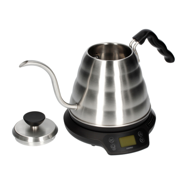 HARIO V60 Power Buono Kettle 0,8 l - czajnik elektryczny bezprzewodowy ze stali nierdzewnej