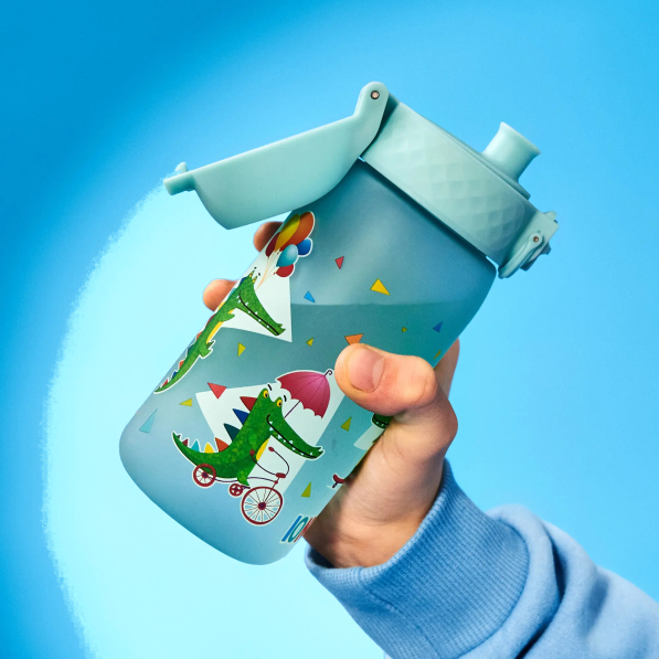 ION8 Recyclon Crocodiles 0,35 l - butelka / bidon dla dzieci na wodę i napoje