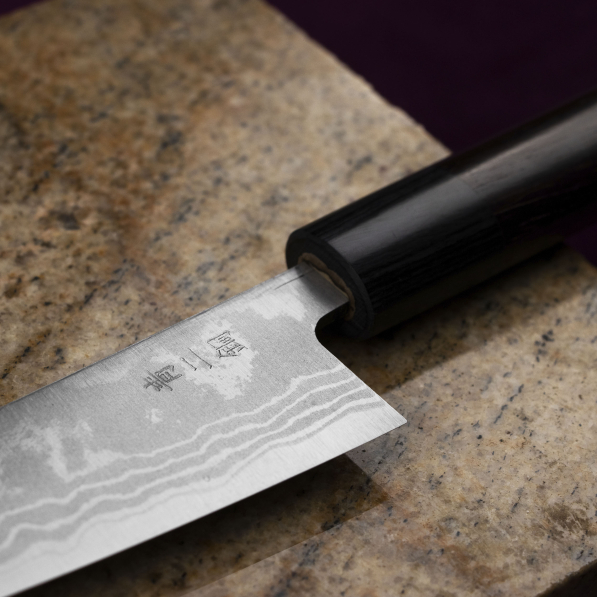 KANETSUNE SEKI Zen-Bokashi 13,5 cm - nóż japoński uniwersalny ze stali węglowej