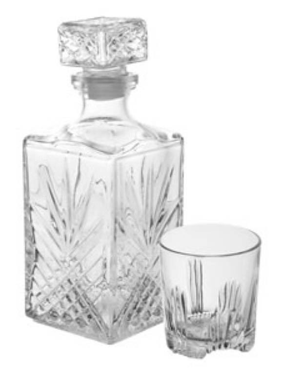 Karafka kryształowa z 6 szklankami BORMIOLI ROCCO SELECTA 1 l