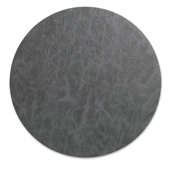 KELA Kalea 38 cm ciemnoszara - mata stołowa / podkładka na stół ze skóry ekologicznej