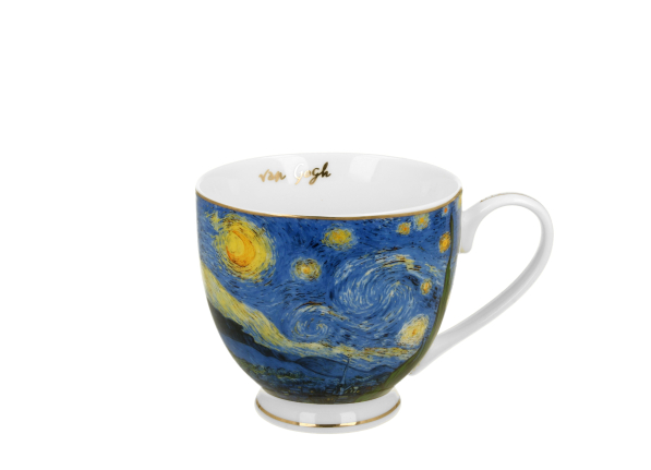 Kubek na stopce porcelanowy DUO ART GALLERY STARRY NIGHT BY V. VAN GOGH 530 ml