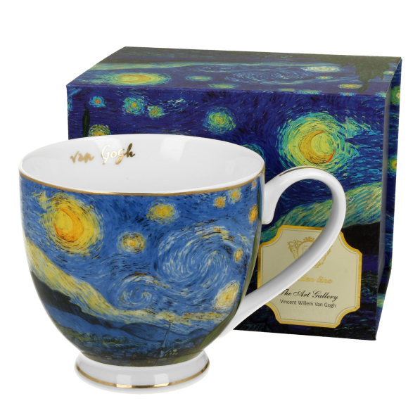 Kubek na stopce porcelanowy DUO ART GALLERY STARRY NIGHT BY V. VAN GOGH 530 ml