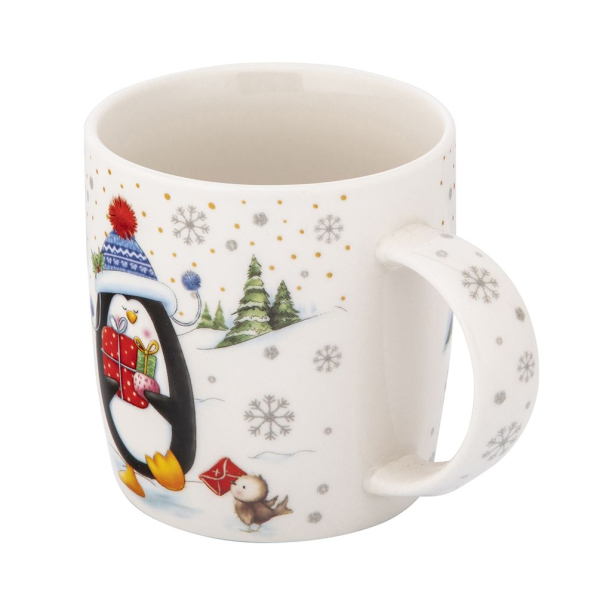 Kubek świąteczny porcelanowy CHRISTMAS PENGUIN 400 ml