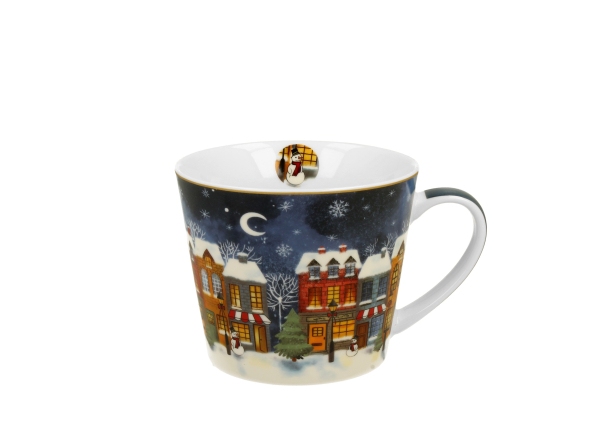 Kubek świąteczny porcelanowy na prezent DUO CHRISTMAS CITY 600 ml