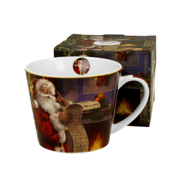 Kubek świąteczny porcelanowy na prezent DUO SANTA LETTER 600 ml