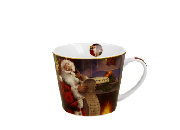 Kubek świąteczny porcelanowy na prezent DUO SANTA LETTER 600 ml