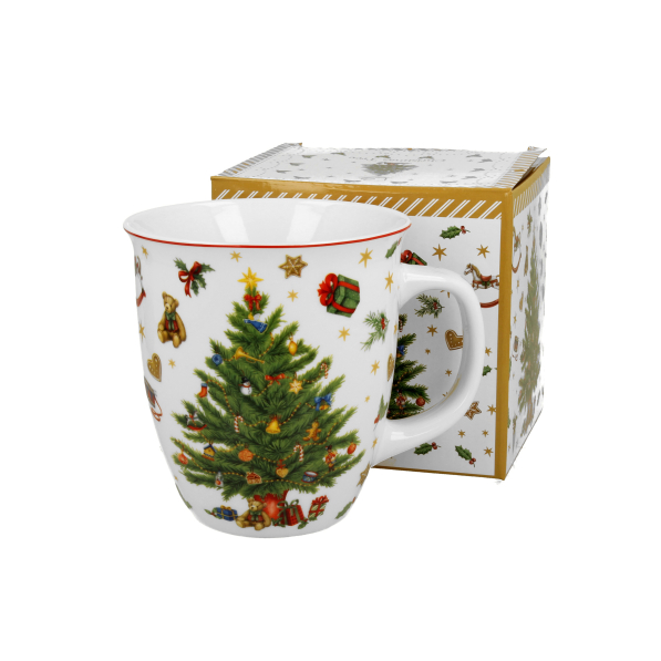 Kubek świąteczny porcelanowy na prezent DUO CHRISTMAS TREE 650 ml