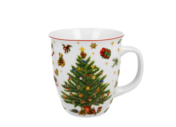 Kubek świąteczny porcelanowy na prezent DUO CHRISTMAS TREE 650 ml