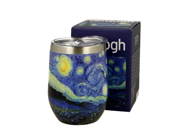 Kubek termiczny ze stali nierdzewnej DUO ART GALLERY STARRY NIGHT BY V. VAN GOGH 330 ml