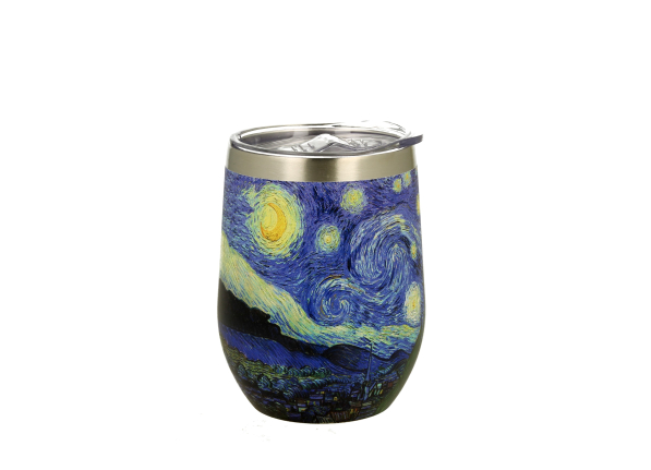 Kubek termiczny ze stali nierdzewnej DUO ART GALLERY STARRY NIGHT BY V. VAN GOGH 330 ml