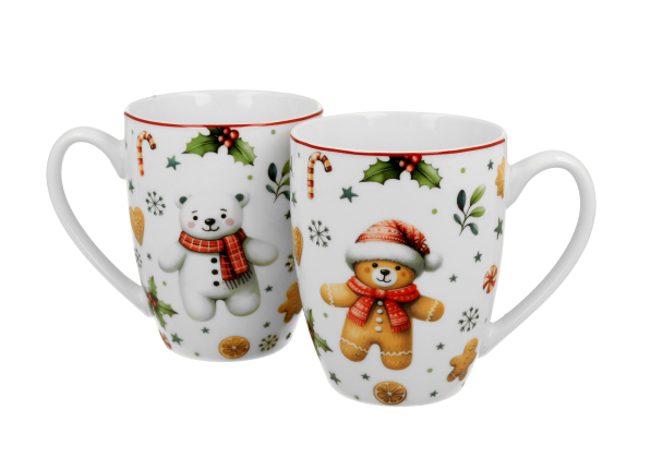 Kubki świąteczne porcelanowe DUO CHRISTMAS CUTIES 350 ml 2 szt.