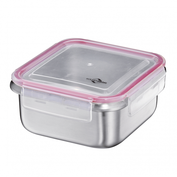 KUCHENPROFI Salad Square 1 l - lunch box / śniadaniówka ze stali nierdzewnej