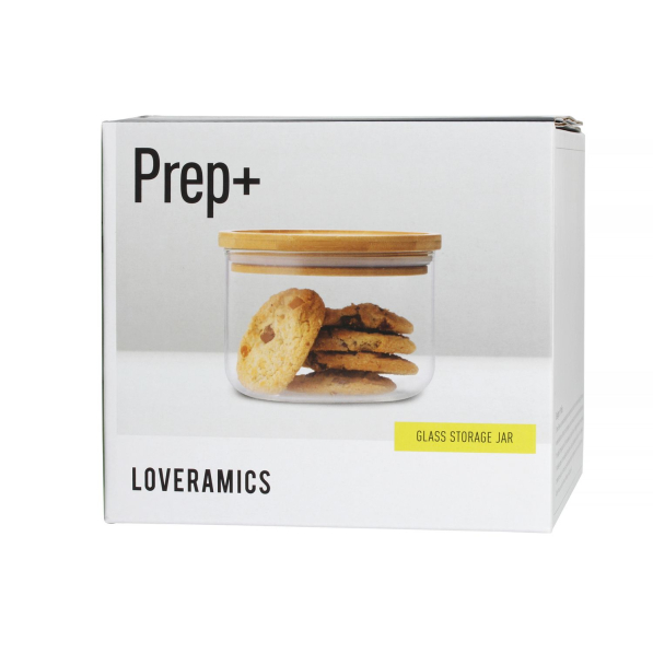 LOVERAMICS Prep+ 0,75 l - słoik / pojemnik na produkty sypkie szklany z pokrywką