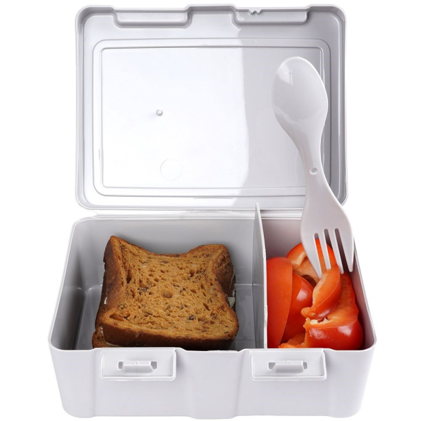 Lunch box / Śniadaniówka z widelcem dwukomorowa 1 l