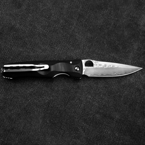 MCUSTA Elite Black Micarta 8,5 cm - japoński nóż suvivalowy składany ze stali proszkowej