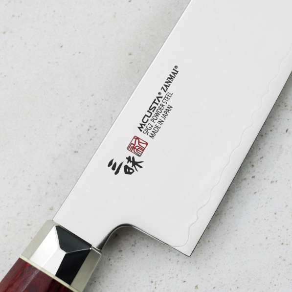 MCUSTA Zanmai Red Revolution 21 cm - japoński nóż szefa kuchni ze stali nierdzewnej