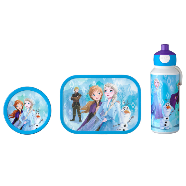 MEPAL Campus Frozen 3 el. - lunch box / śniadaniówka z pojemnikiem na owoce i bidonem